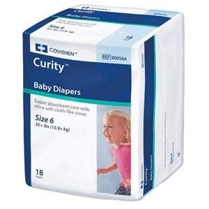 Curity Baby Diaper XX-Large Over 35 lb Clifford Big Red Dog 18/Bag