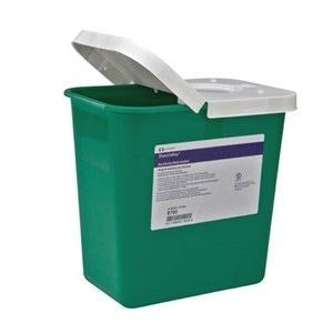 Sharpsafety Non-Infectious Waste Container Green, 18 Gallon 5/Case