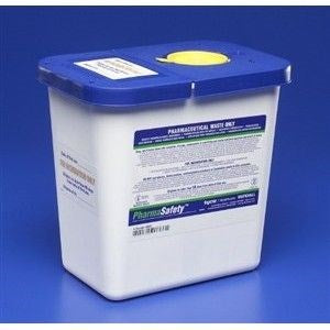 Sharpsafety Pharmaceutical Waste Container,Gasket Hinge Lid,2Gl 20/C