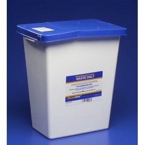 Sharpsafety Gasket Hinged Lid, 8Gal Pharmaceutical Waste Container 10/C