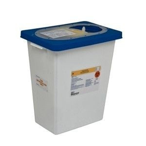 Sharpsafety Gasket Sliding Lid,8Gal Pharmaceutical Waste Container 10/C