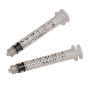 Monoject 3mL Syringe Luer-Lock Tip Non-Sterile 2000/Case