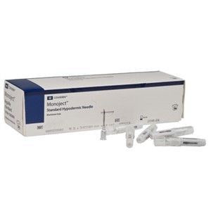 Monoject Rigid Packed Hypo Needle 19 X 1"A Tw Aluminum Hub 1000/CS