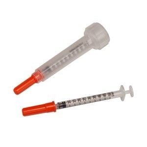 Monoject Rigid Pack Insulin Syringe 1/2mL, 28G X 1/2" 500/Case