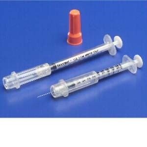 Monoject 1mL  Safety Syringe w/ Needle 29G X 1/2" 100/Box 5BX/CS