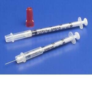 Monoject 1mL Tb Safety Syringe w/ Needle 28G X 1/2" 100/Box