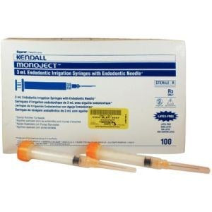 Monoject 513 Endodontic Irrigation Syringe w/Needle 3ML 23G X1-1/4" 1000/C