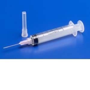 \ Monoject 6mL Syringe w/ Standard Hypodermic Needle 21G X 1" 50/Box