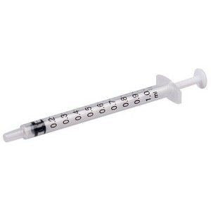 Monoject Oral Tip Medication Syringe 1mL Clear 100/BX