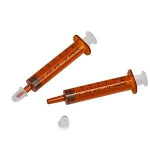 Monoject Oral Tip Medication Syringe 6mL Amber 500/Case