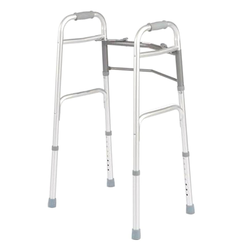 Cardinal Health Dual Release Aluminum Folding Walker, 32-39IN, 300LB