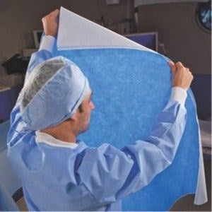 Sterilization Wrap 24" X 24" 240/CS White / Blue Kimguard Kc200