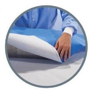 Sterilization Wrap 40" X 40" 96/CS White / Blue Kimguard Kc300