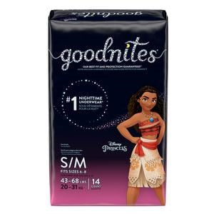 GoodNites Bedtime Bedwetting Underwear for Girls Small / Medium Sizes 4 - 8 14/BG 56/CS