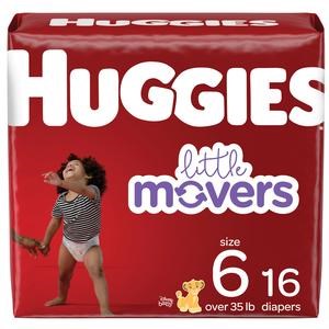 Huggies Little Movers Diapers Size 6 16/BG