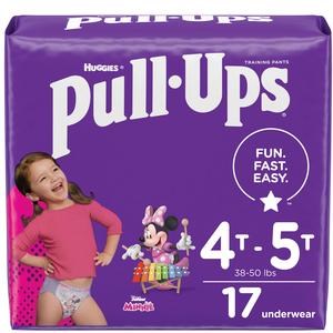 Huggies Pull-Ups Learning Designs Training Pant for Girl Size 4T to 5T 17/BG