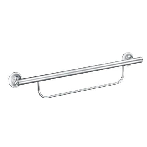 Integrated 24 Grab Bar w/Towel Bar-Chrome by Moen