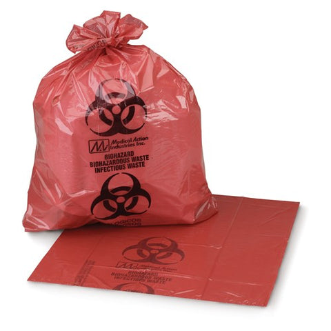 Biohazard Waste Red Bag 24" x 24"