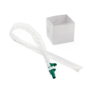 Suction Catheter 14Fr Whistle Sleeved w/Cup