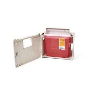 Sharps Container 5Qt Red Wall Mount