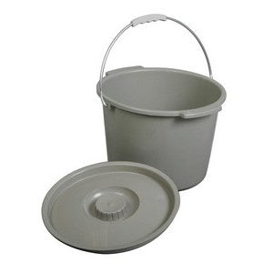 Economy Commode Bucket w/ Lid And Handle 6/CS