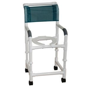 Adjustable Shower Chair Open Seat With Adjustable Locking Casters