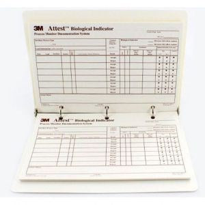 3M Attest Log Book 50/Case With 50 Record Charts, Brown