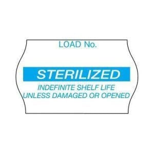 3M Comply Sterilization 12/Case Load Labels, Blue "Sterilized"