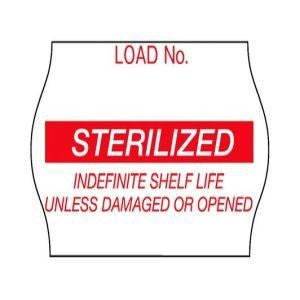 3M Comply Aterilization 12/Case Load Labels, Red "Sterilized"