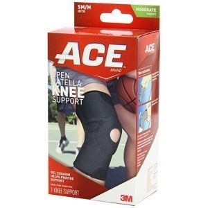 Ace Brand Tekzone 12/Case Open Patelle Knee Brace, Grey