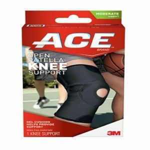 Ace Brand Tekzone Open Patella Knee Brace, Gray