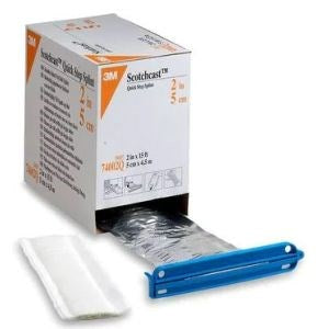 Padded Splint 3M Scotchcast Quick Step Double Sided Felt 3 X 12 Inch Felt / Fiberglass White Splint, Fiberglass Padded Quickstep 3"X12" (10/Ct)