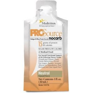 Prosource Nocarb Neutral Flavor 30 mL Packet 100/CS