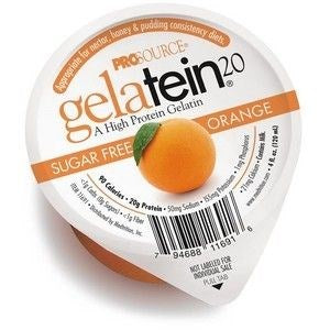 Gelatein 20 Orange 4Oz Cup 36/CS Oral Protein Supplement