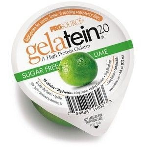 Gelatein 20 Lime 4Oz Cup 36/CS Oral Protein Supplement