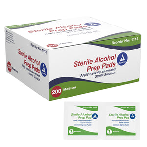 Alcohol Prep Pads- Bx/200 Medium Sterile - QG Med