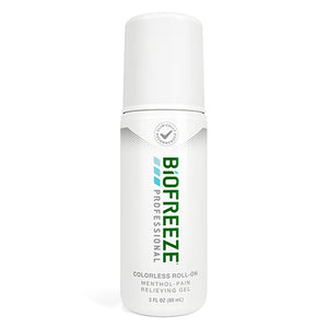 Biofreeze - 3 Oz. Roll-On Dye-Free Prof Version - QG Med