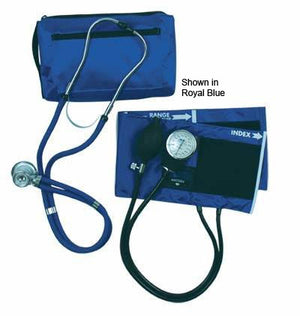 MatchMates Aneroid Sphyg Kit w/Stethoscope  Royal Blue - QG Med