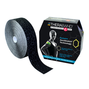 TheraBand Kinesiology TapeBulk 2 x103.3'  Black/White - QG Med