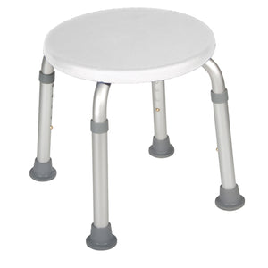 Bath Stool  - Round  White by Drive - QG Med