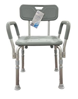 Bathroom Perfect Shower Chair with Back & Padded Arms Cs/2 - QG Med
