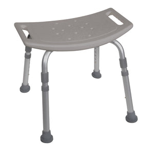 Shower Safety Bench W/O Back Tool-Free Assembly Grey Case/4 - QG Med