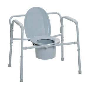 Bariatric Folding Commode 650 lb. Capacity - QG Med