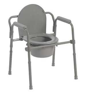 Commode  Folding Steel 3-in-1 Non-Retail Carton (Drive) Cs/4 - QG Med