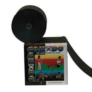 Cando Band Non-Latex Black- X-Heavy 50 Yard - QG Med