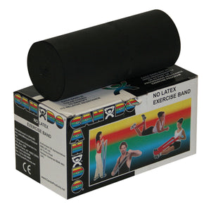 Cando Band Non-Latex Black- X-Heavy 6- Yard - QG Med