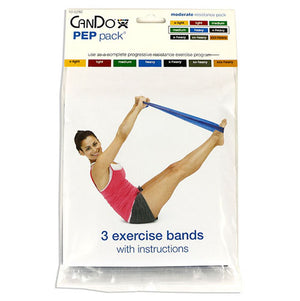 Cando Band PEP Packs Moderate (grn  bl  blk) - QG Med