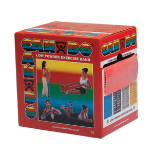 Cando Exercise Band Red Light 50-Yard Dispenser Box - QG Med