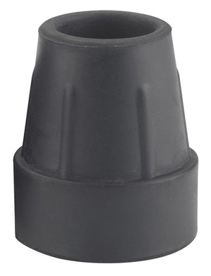 Cane Tips for 1  Cane Diameter Black (Pair)  Retail Box - QG Med