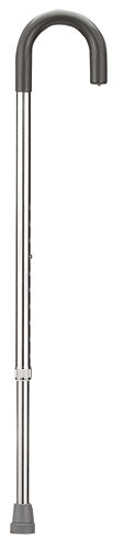 Aluminum Cane Silver Standard Handle Adjustable - QG Med